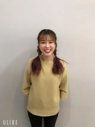 ロング カラー コウスケ rebornのヘアスタイル