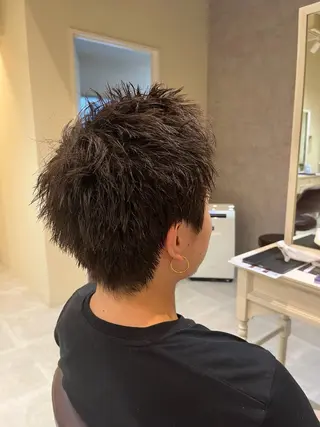 ショート パーマ メンズ FIX店長/名駅/ 国際センター/パーマのヘアスタイル