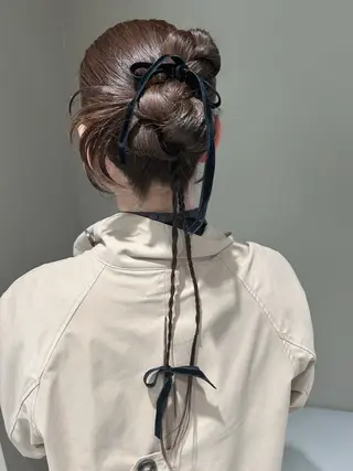 ロング ヘアアレンジ 勝野 麻美のヘアスタイル