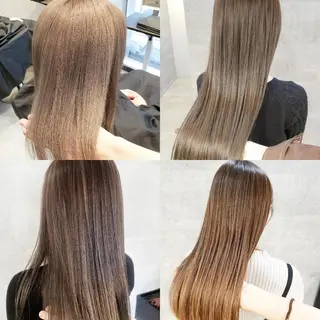 セミロング カラー ミルクティー特化 🌈島内　琢真🌈のヘアスタイル