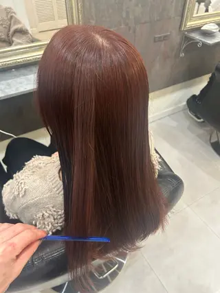 セミロング 💎ケアブリーチ💎 艶カラー/ふうとのヘアスタイル