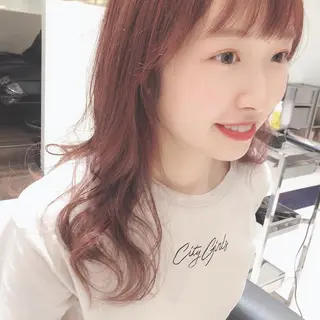 ミディアム カラー ヘアアレンジ マツエク・マツパ 透明感カラー🫧ヘア セット🫧松本菜月の眉毛・アイブロウイメージ