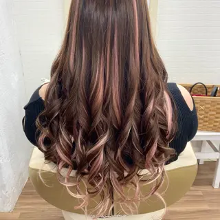 セミロング カラー GLOSS♡ ヤマガミコウジのヘアスタイル