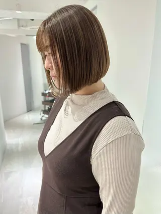 ショート カラー 銀座No.1髪質改善 縮毛矯正/本木のヘアスタイル