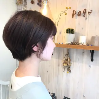 ショート カラー 透明感カラー/ 寺田千雅子のヘアスタイル