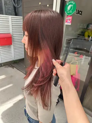 ロング カラー 💖艶・ブリーチ 透明感miyu💖のヘアスタイル