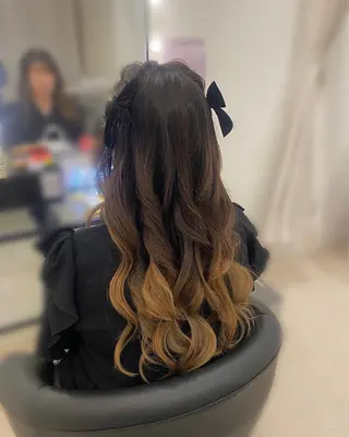 ロング ヘアアレンジ Mikazuki オーナーTeradaのマツエク・マツパデザイン