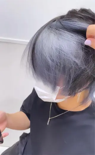 ミディアム カラー メンズ ハイトーン特化🌟 カワシマシュンスケのヘアスタイル