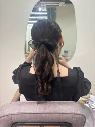 ヘアアレンジ 広島/ヘアセット /ベージュ/わかなのヘアスタイル