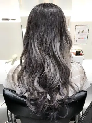 ロング カラー 関口 友行のヘアスタイル