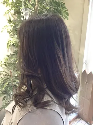 セミロング カラー 髪質改善ヘアケア 艶髪特化/上田のヘアスタイル