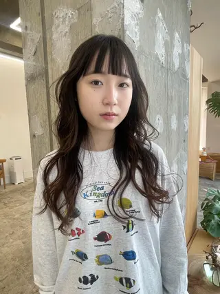 ロング パーマ 垢抜けボブ/SAHO /OAK溝の口のヘアスタイル