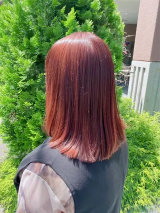 セミロング カラー ヘアアレンジ 💐Mauve世田谷 / akariのヘアスタイル