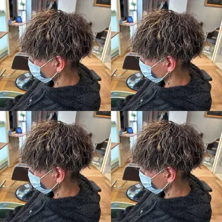 パーマ メンズ 店長✨髪質改善✖️ 透明感カラー／純大のヘアスタイル