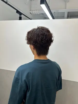 ショート パーマ メンズ 鳥山 留奈のヘアスタイル