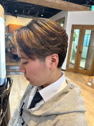 メンズ 髪質改善&ストレート ✂︎鈴木青樹のヘアスタイル