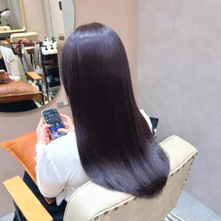 りな🪽カット /縮毛/透明感カラーのヘアスタイル