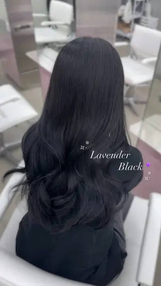 ロング カラー minori🤎 ナチュラル韓国ヘアのヘアスタイル