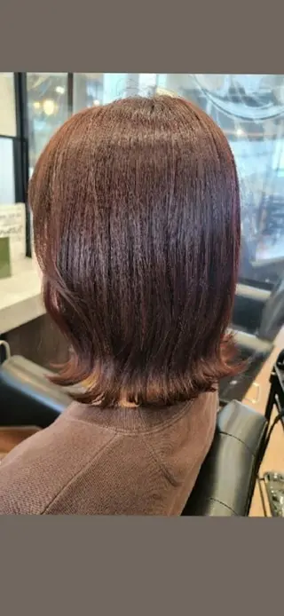 ミディアム カラー 関口 友菜のヘアスタイル