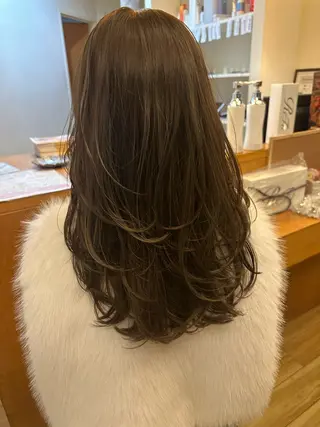 ロング カラー ペッツ本店 スタイリスト増田ゆきのヘアスタイル