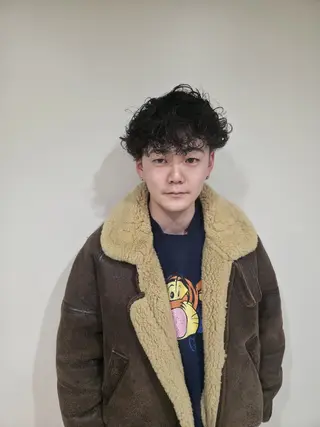 メンズ パーマ OMA　 カタギシのヘアスタイル