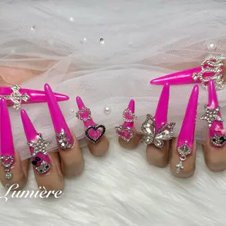 ネイル Lumière｜ ロング｜ワンホンのネイルデザイン