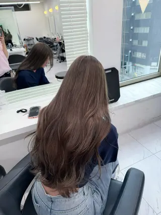 ロング カラー ヘアアレンジ Over hair_ misakiのヘアスタイル