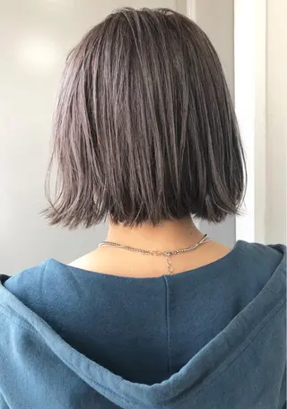 ミディアム カラー Pia ツボイ ケイタのヘアスタイル