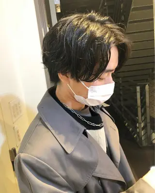 ショート メンズ YUKI 新宿カット パーマ/カラーのヘアスタイル