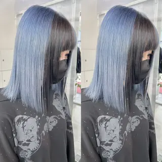 ミディアム カラー yoriダブルカラー 代表すがわらのヘアスタイル