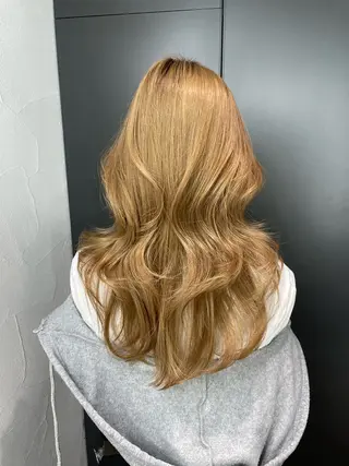 ロング MINAMO 韓国レイヤーのヘアスタイル