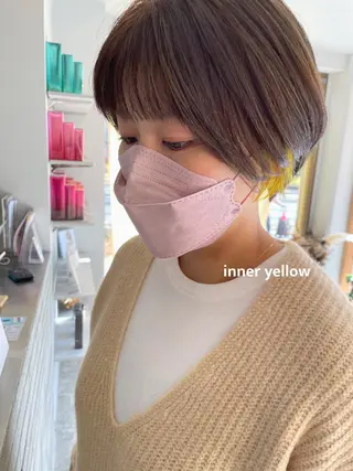 ショート カラー パーマ メンズ cipre miyabiのヘアスタイル