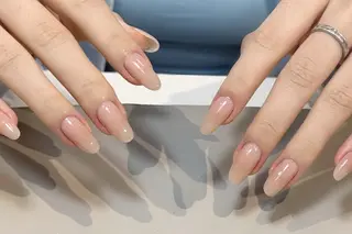 ネイル By moonネイル 🌷ワンホン/韓国風のネイルデザイン