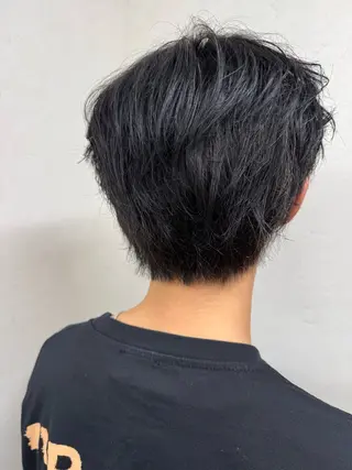 ショート メンズ パーマ/ハイトーン /吉田眞のヘアスタイル