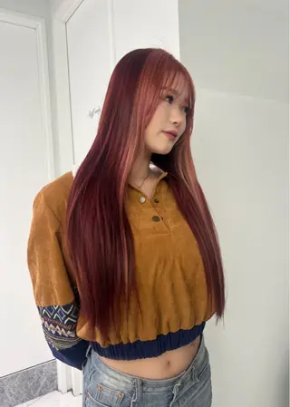 カラー Risa/盛れる レイヤー/艶カラーのヘアスタイル