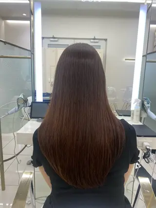 セミロング 透明感カラー🫧銀座 sana໒꒱· ﾟのヘアスタイル