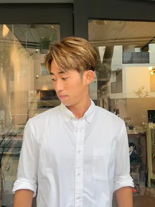 ショート カラー パーマ メンズ ZEST kalon RINAのマツエク・マツパデザイン