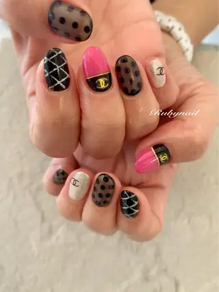 セミロング ネイル プライベートサロン Rubynailのネイルデザイン