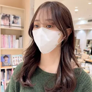 ロング 新宿/レイヤー 顔周りカット溝手優太のヘアスタイル