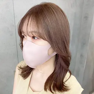 ミディアム 顔周りの垢抜けヘア 立山愛梨のヘアスタイル