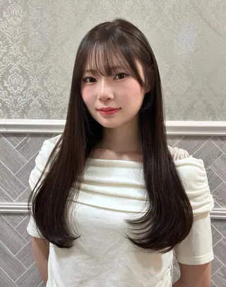 ロング レイヤー/顔周り /ボブ/銀座/サラのヘアスタイル