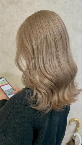 セミロング カラー バレイヤージュ特化｜ Takuのヘアスタイル
