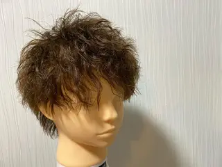 ショート パーマ メンズ 浅見 天翔のヘアスタイル