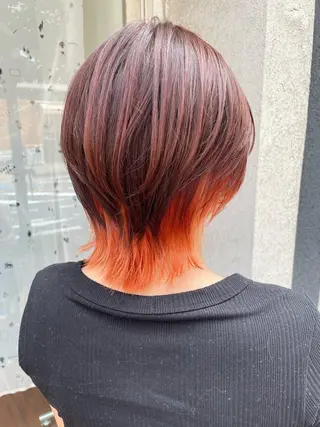 ミディアム カラー CoCooN 店長 さのえみのヘアスタイル