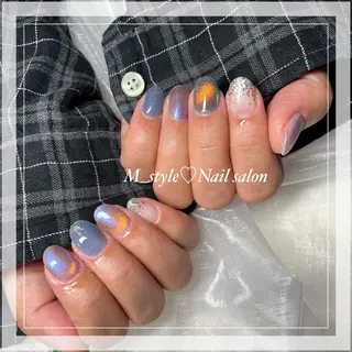 ショート ネイル 下妻ネイルサロン/ 持ちの良いネイルのネイルデザイン