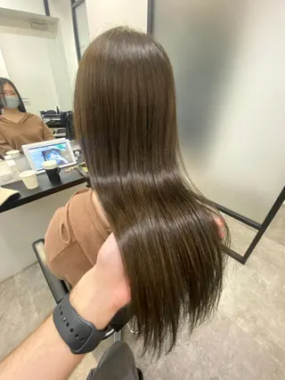 ロング カラー 【艶髪×韓国風】 毛流れ職人 RYOのヘアスタイル