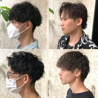 ショート パーマ メンズ メンズパーマ&メンズ 縮毛矯正/平野/渋谷のヘアスタイル