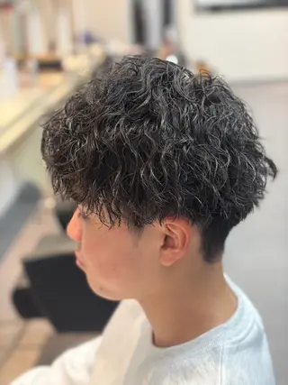 パーマ メンズ メンズ特化/パーマ/ フェードWATARUのヘアスタイル