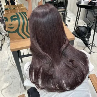 ロング カラー ヘアアレンジ🎀 yuuka 🤍のヘアスタイル