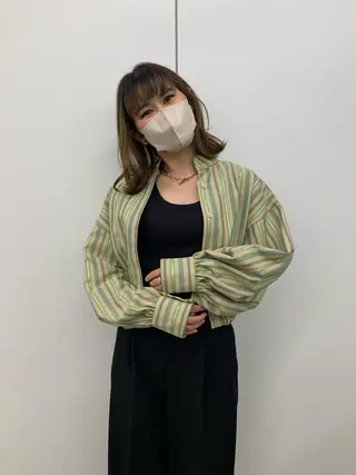 ミディアム カラー PAIR DAISUKEのヘアスタイル